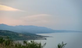 Ionian Sea seen from the wine district of Ciro