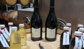 Tasting bottles and samples at Craggy Range winery
