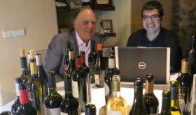 The late Carlos Falco, Marques de Grinon and Ferran Centelles tasting wine