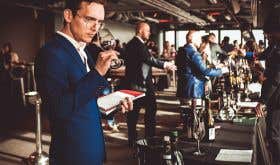 Oeno's wine tasting high above the City of London in Feb 2020