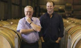 Bruce and Chris Tyrrell in their Hunter Valley winery