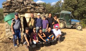 Grape pickers at Domaine Sibille, Laure-Minervois, Languedoc