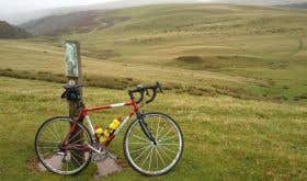 Nick Martin's bike in the Yorkshire Dales