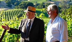 The late Jess Jackson and Pierre Saillan discussing their vision for Verite in Bordeaux