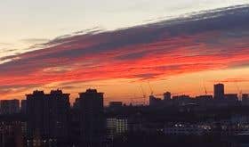 Sunset on Christmas Day 2020 from our London flat
