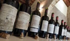 Old bottles of COS Cerasuolo di Vittoria