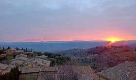 Sunrise from Montalcino by Walter Speller