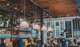 Open plan restaurant by Rod Long