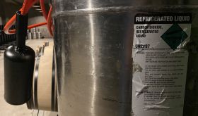 carbon dioxide in a California winery