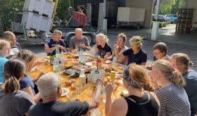 Weingut May harvest lunch