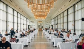 Tasting hall at the VDP preview tasting in Wiesbaden 2021