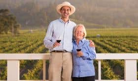 Cathy Corison and William Martin at their Napa Valley winery