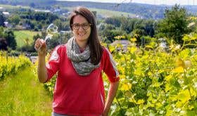Corinne Kox in her vineyards
