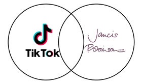 Venn Diagram of logos for TikTok and Jancis Robinson dot com