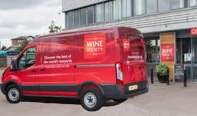 Wine Society van outside HQ