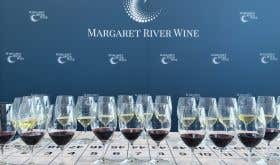 Glasses of wine at the Margaret River Wine Show
