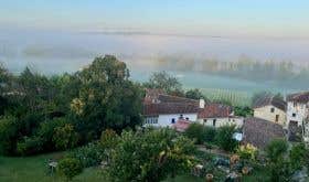 early morning mist from the Monastère de St-Mont