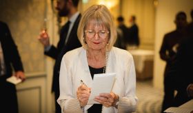 JR taking notes at 2009 Bdx dinner at The Savoy