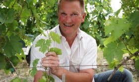 Stéphane Guion in his vineyard