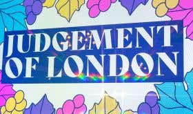 Judgement of London banner
