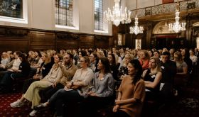 Women in Wine London crowd at Vintners' Hall 30 April
