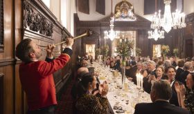 The Post Horn Gallop at the International Wine Trade Dinner in Vintners' Hall
