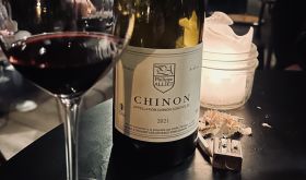 A bottle of Chinon