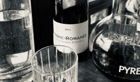 The Vosne in question, with Clown Bar’s curious choice of decanter.