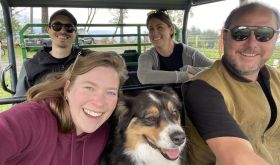 Sam with Julia van der Vink and Rob Black