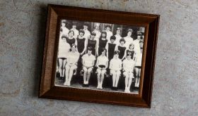 An old class photo of Jancis Robinson