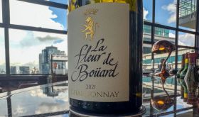 A bottle of Fleur de Bouard Chardonnay