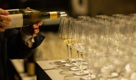 Kistler Chardonnay being poured at The Morris