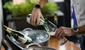 My glass of fizz at The Morris, San Francisco