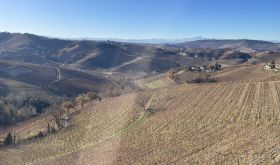 view of Lazzarito and the Alps in the background