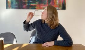 Sam tasting wine for MBT part 4