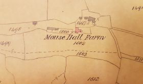 Mouse Hall farm old map