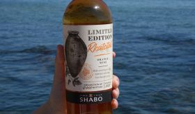 A bottle of Rkatsiteli