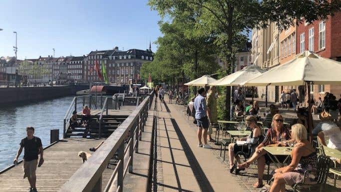 Copenhagen in the summer sun