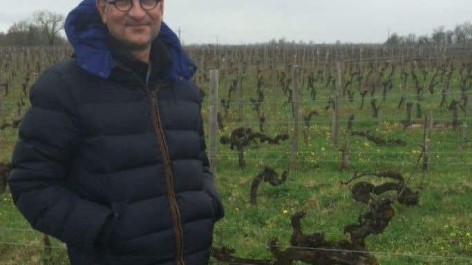 Pascal Lucin in his vineyards at Clos Louie
