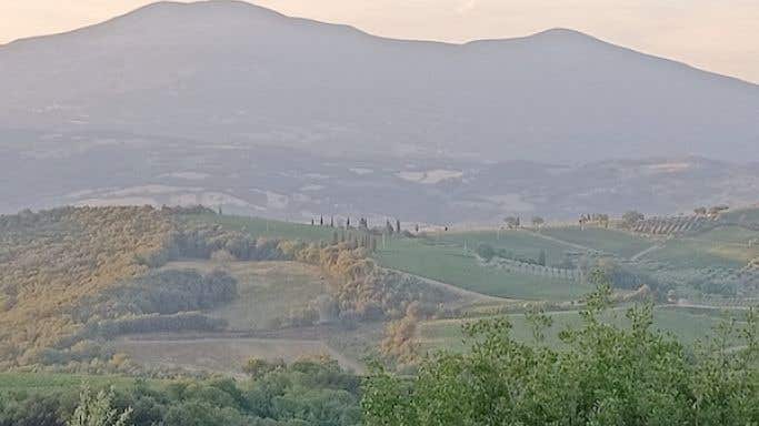 Monte Amiata as seen from San Polino estate in Montalcino