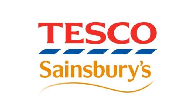 Tesco and Sainsburys logo