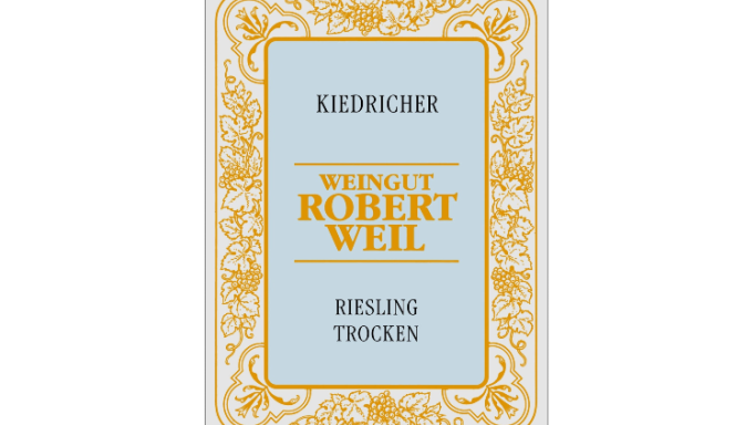 Robert Weil Kiedricher Riesling label