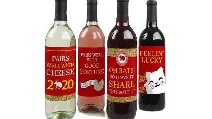 Year of the rat wine labels