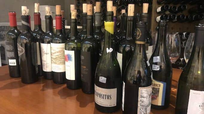 Argentine wine bottles