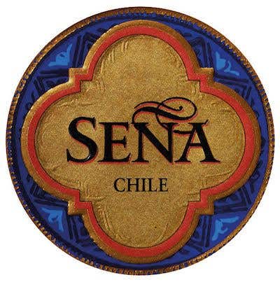 Label for Sena Chilean wine