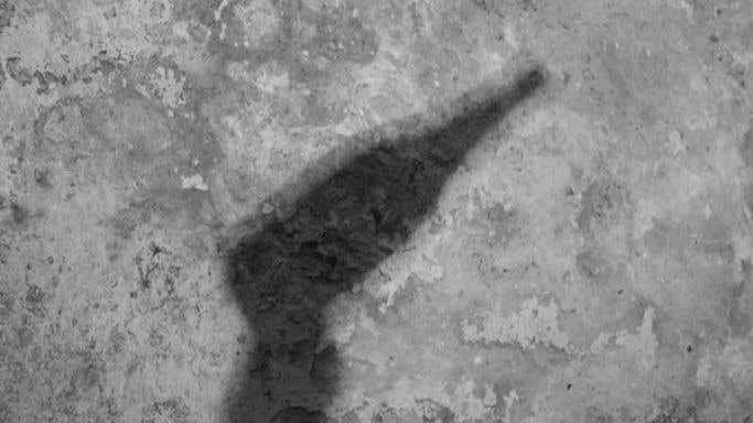 Champagne bottle shadow at Alexandre Penet