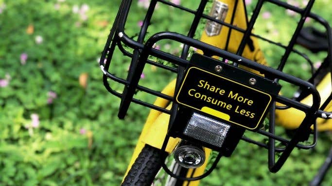 Share more, consume less bike