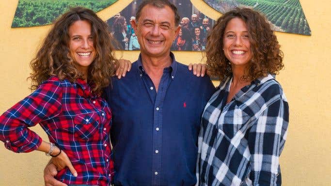 Caruso e Minini - Stefano Caruso with his daughters Giovanna and Rosanna