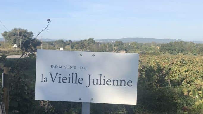 Dom de la Vieille Julienne vineyards in Chateauneuf-du-Pape