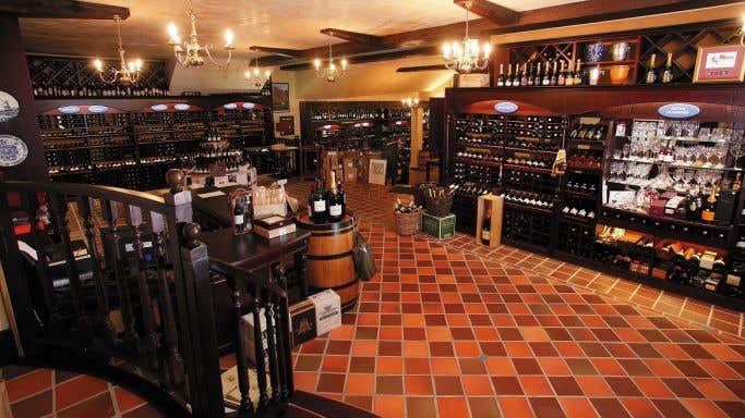 Caroline's wine store in Cape Town